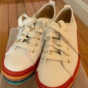 Pride! Rainbow platform Keds size 7